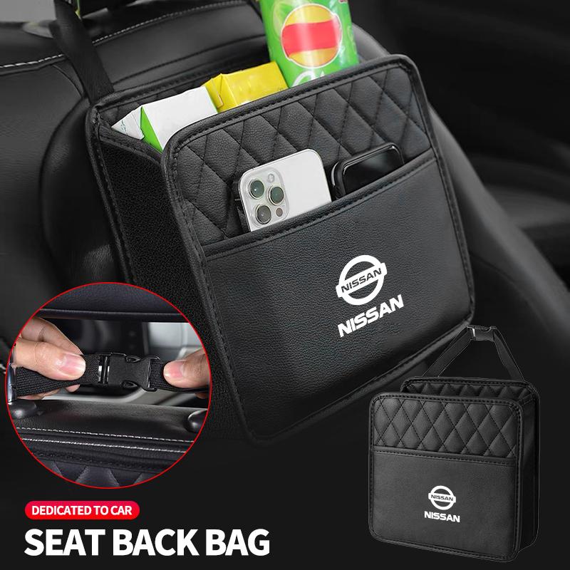 

Організатор на спинку сидіння автомобіля Багатофункціональна підвісна сумка на сидіння для Nissan Tesla Cadillac Land Rover Toyota Hyundai BMW Mercedes Benz Acura чорний