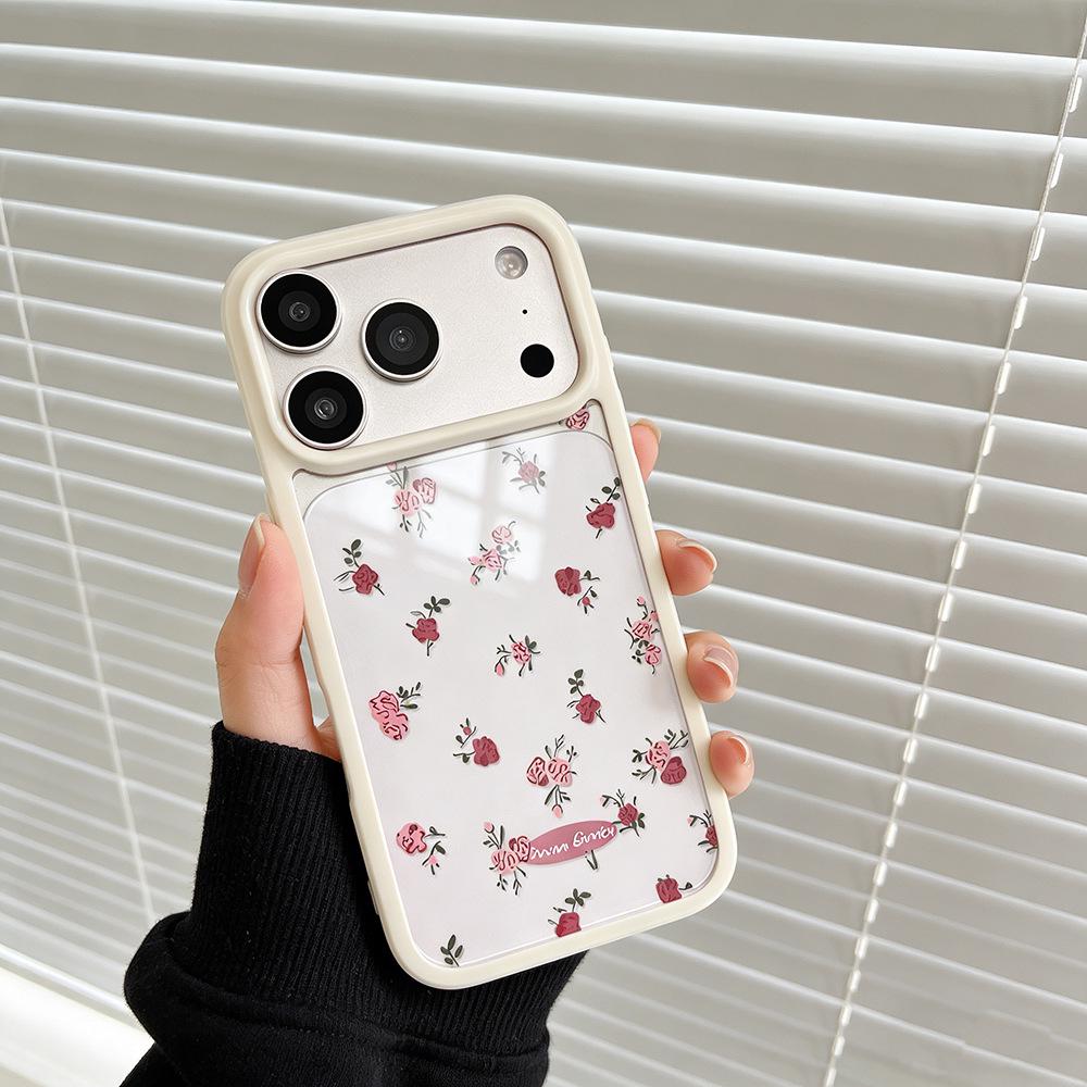 

Spring Rose Transparent Phone Case: Full Coverage, Drop-proof, for iPhone 14/15/16/17 Promax 14