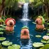 16Pcs New Miniature Capybara Mini Kapibare Action Figures Capybara Model Home Decoration Kids Gift Diy Micro Landscape Ornament