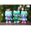 Adorable Kt Cat Figurine Cute Fashionable Pvc Cat Doll For Home Desk Decoration