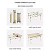 Durable Portable Metal Folding Camping Table for Outdoor, Night Market, Car-Mounted, and Barbecue Use