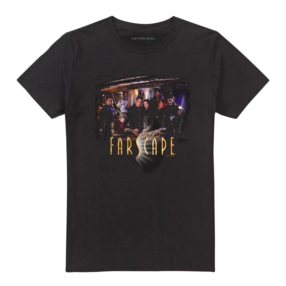 

Farscape Cast 100% Cotton T-shirt Mens Tees Top S-5XL, Black S