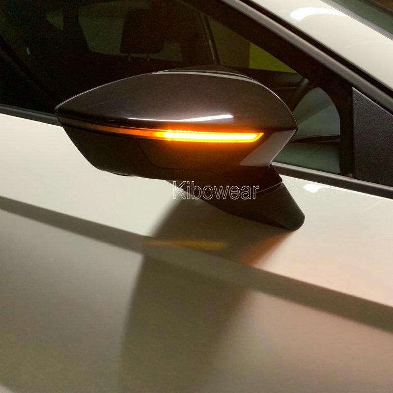 

2 шт. динамические светодиодные указатели поворота для Seat Ibiza 6F Arona KJ7 Leon MK3 5F индикатор бокового зеркала 2017