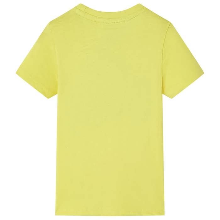 T-shirt pour enfants avec manches courtes jaune 92/104/116/128/140