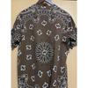 Used Bandana print brown T-shirt (red logo)