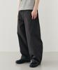 ARRAYED Curved Section Balloon Chino Pants [Black]