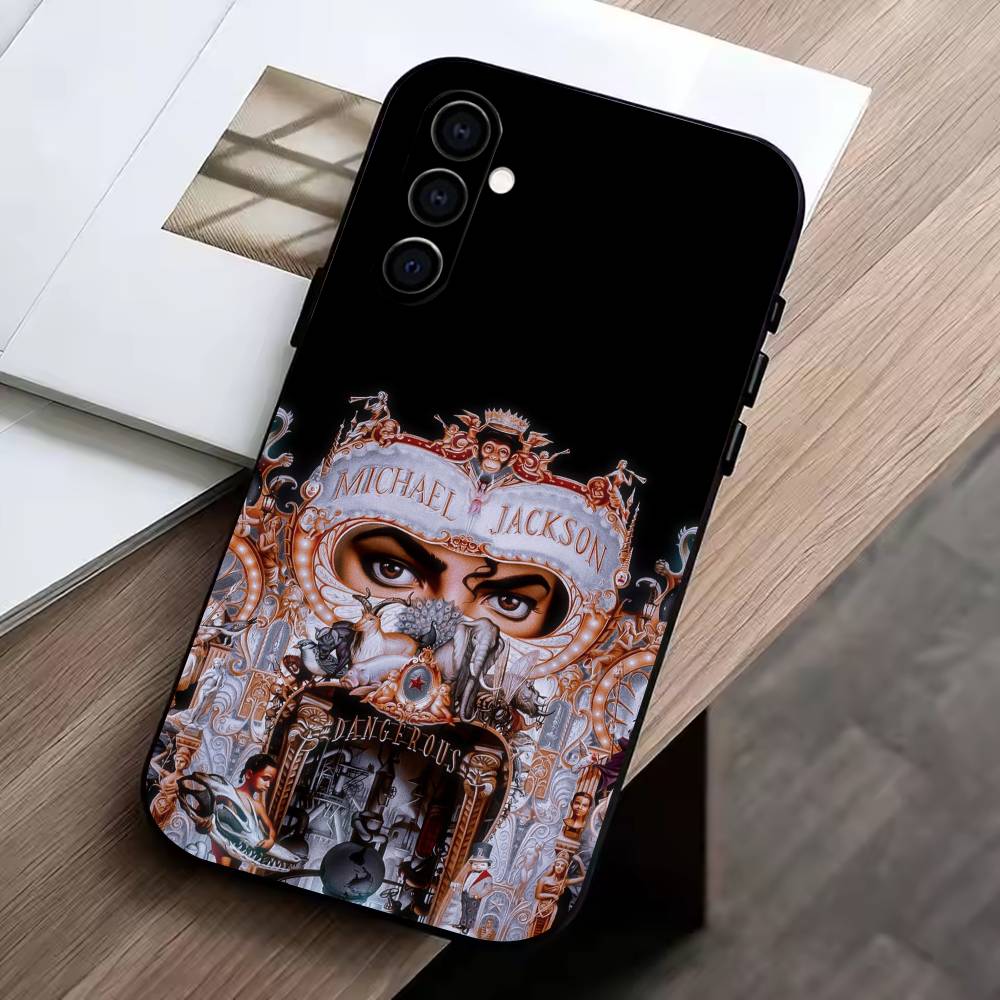 

MJ-Michael Jacksons Phone Case Black Silicone Soft For Samsung Galaxy A73,A72,A71,A70,A53,A52,A51 Samsung a20s