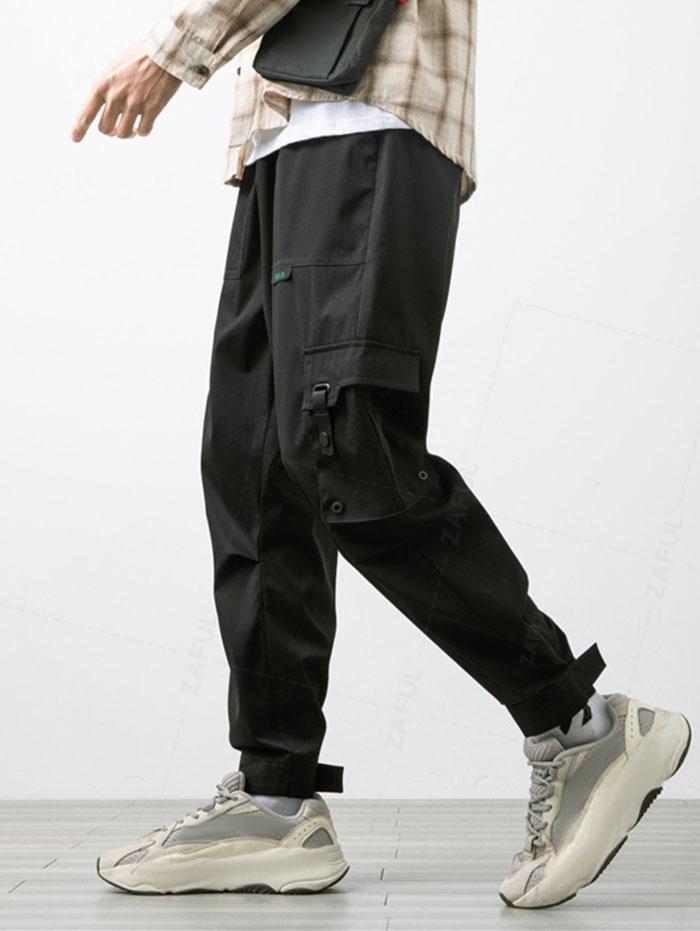 ZAFUL Multi-pockets Magic Tape Design Cargo Pants