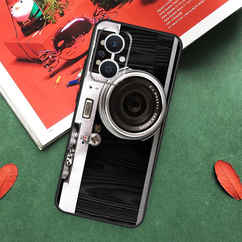 Vintage Camera Case For OPPO Reno 7 8 Lite 8T 10 11 12 13 Pro 12F 13F 14F OPPO Find X8 X6 X5 X9 Pro Cover