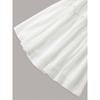 New white cake skirt summer elastic waist multi-layer ruffle edge skirt large size thin skirt