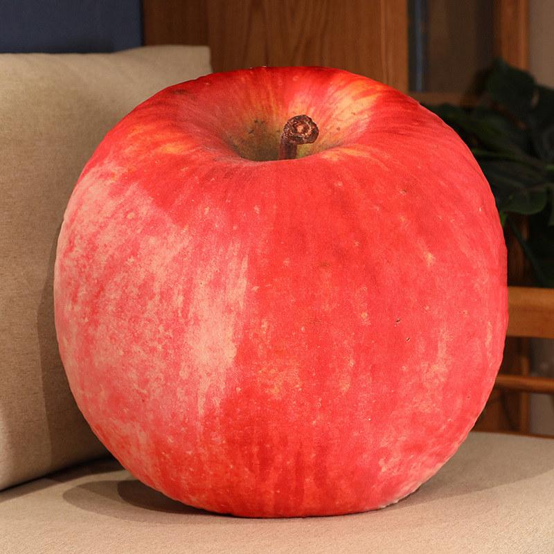 3D Fruit Plush Toy Cushion - Creative Cute Lumbar Pillow for Office & Photo Studio Decor