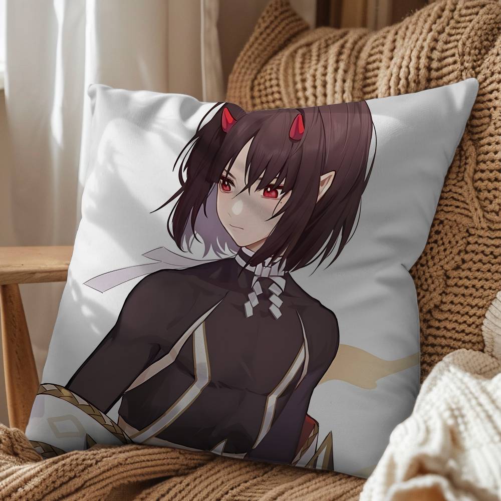 Hinoa game Minoto Hunter Rise Pillow Case Antidustmite Pillowcase Invisible zipper silky short plush Sofa cushion cover