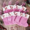 Thickened Christmas Alphabet Knitted Socks Large Capacity Candy Gift Bags  Xmas Gift