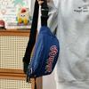 Men's and women's outdoor sports fanny pack large capacity portable letter shoulder messenger bag new street fashion breast bag
