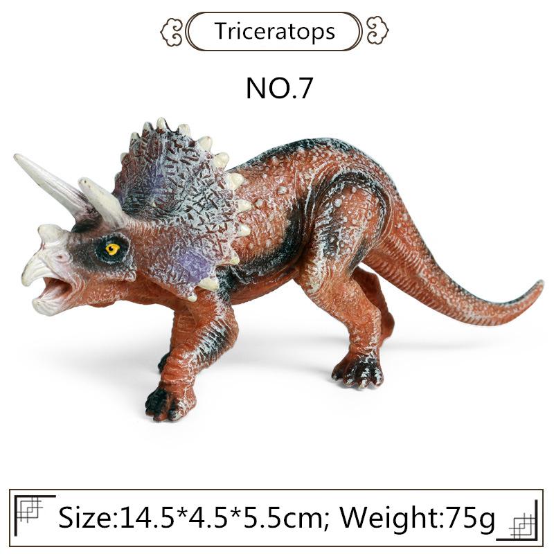 Mini Jurassic Dinosaurs Action Figures Simulate Solid Vintage Tyrannosaurus Rex Triceratops Model Toys For Children Xmas Gifts