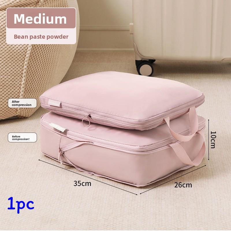 Travel Storage Bag With Memory Fabric For Luggage Organization And Clothing Packing