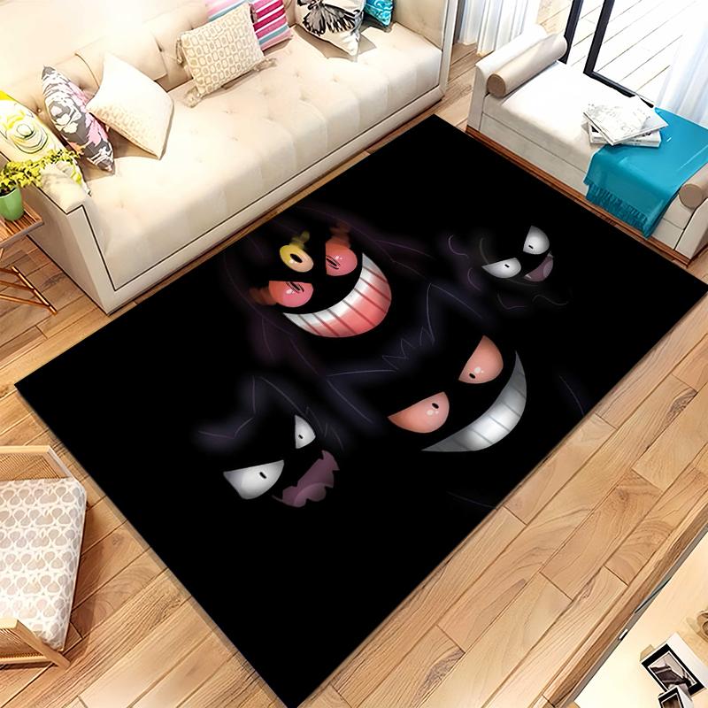 

Gengar Pokemon Cartoon Ectoplasma Living Room Non-Slip Area Rug Soft Carpet for Bedroom Kids Playroom Sofa,Home Decor Doormat 40x60cm