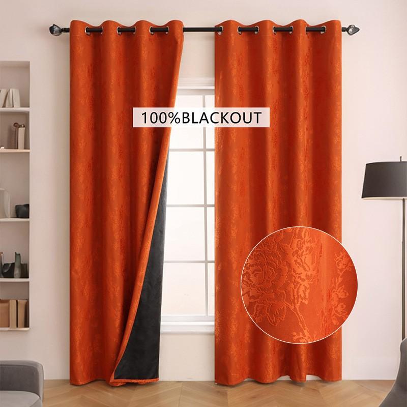 Blackout Curtain Vintage Floral Eyelet Bedroom Living Room Small Fresh Style