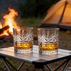 315ml/340ml Party Bars Creative Cocktail Mojito Cups Relief Glass Cups Picnic Classic Wine Glass European Style Whiskey Glass