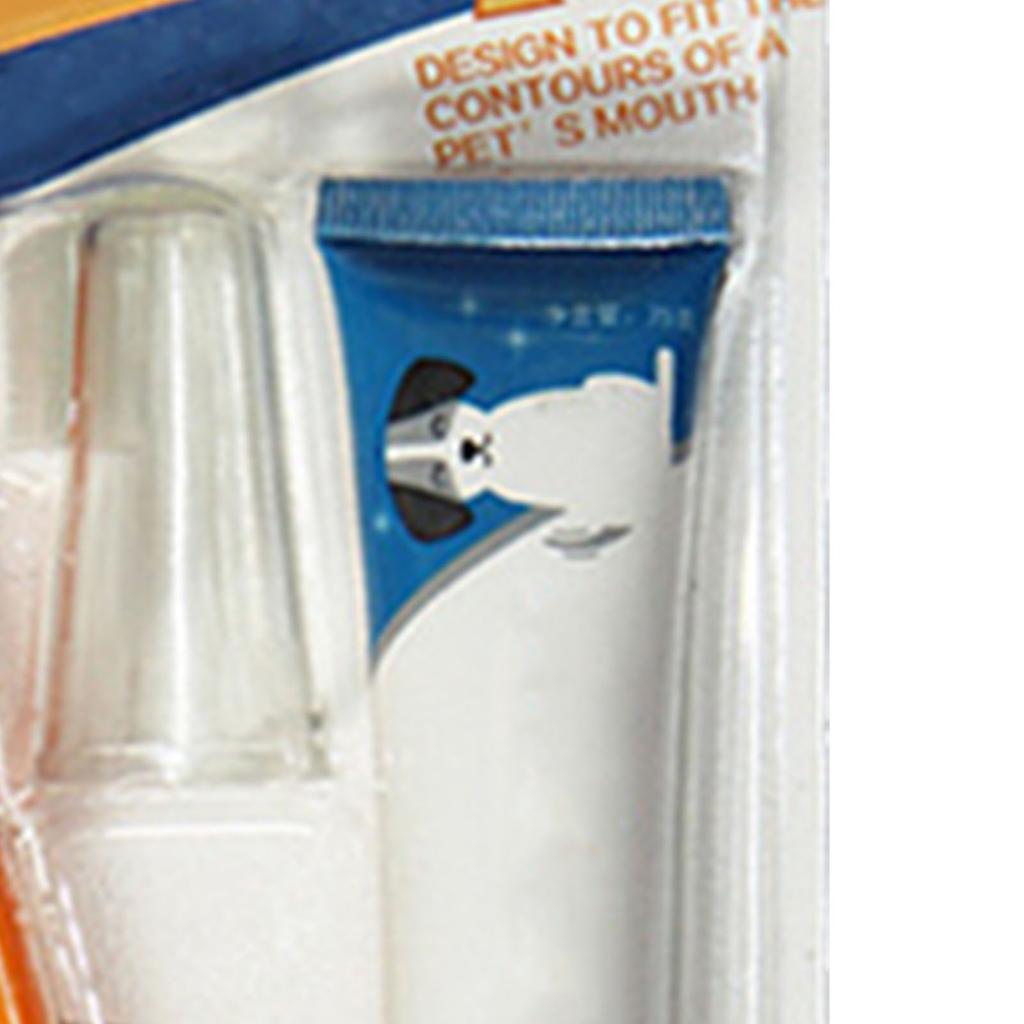 Pet Toothpaste and Toothbrush Set Teeth Cleaning Healthy Portable Pets Dental Kit for Dogs and Cats