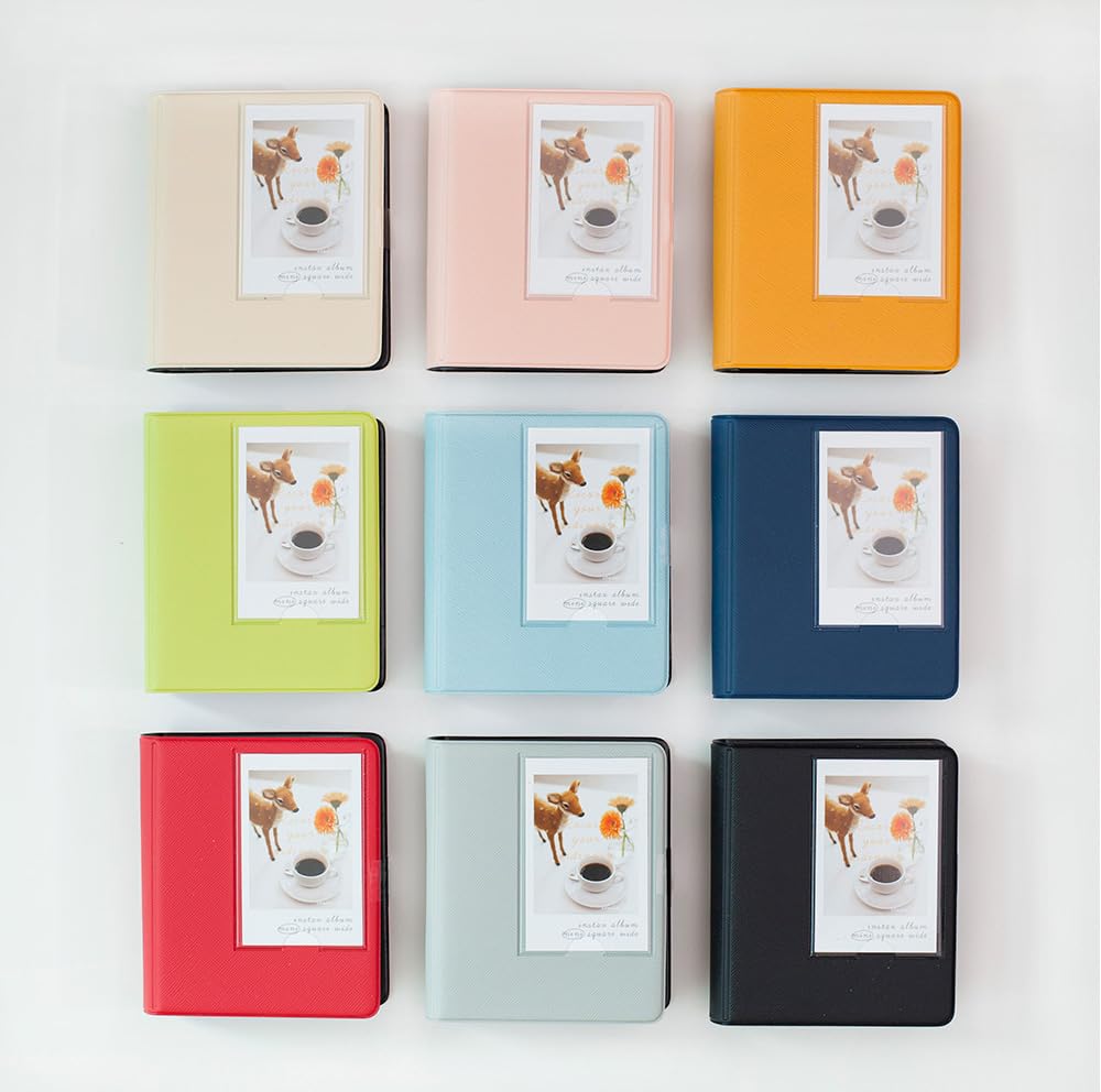 2NUL Polaroid Album Mini Instax Cheki Album 1 Cover 56 Sheets Storage (For Mini) + (Sky Blue)