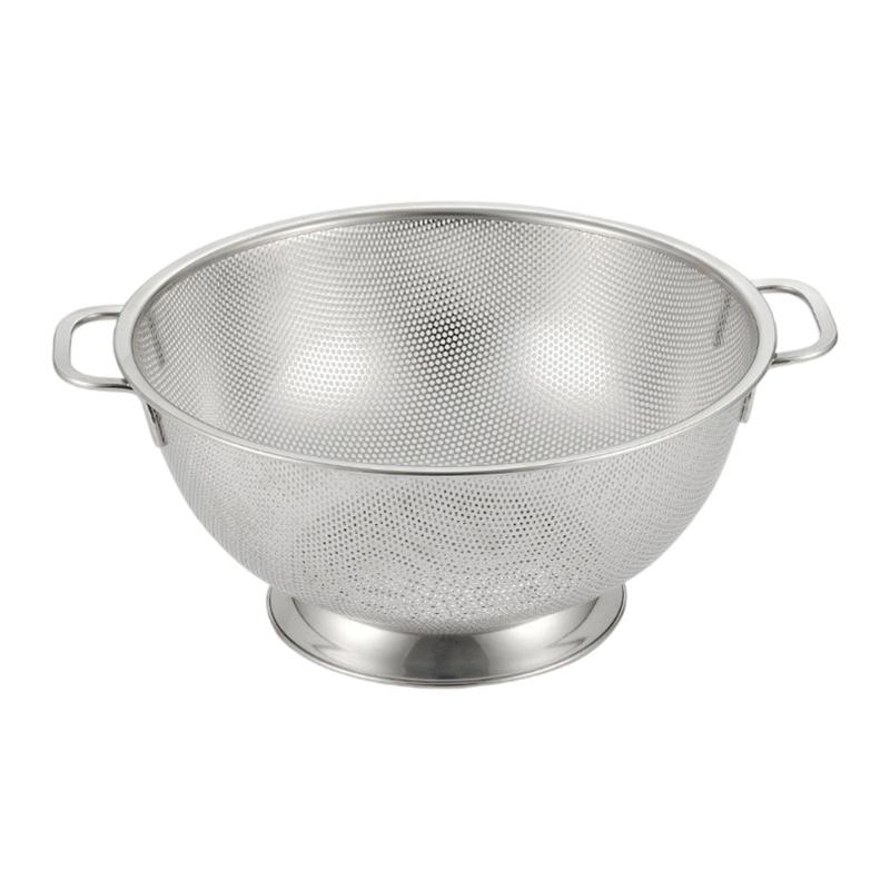 Durable Nonrust Steel Kitchen Strainer Elevated Base Design for Dry Food Handling Fine Meshes Filter Rusts Proof