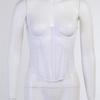 Women Sleeveless Through Mesh Waist Slim Shaper Shapewear Corset Bandage