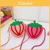 Mini Strawberry Shaped Shoulder Bag With Cute Pattern For Daily Outings School