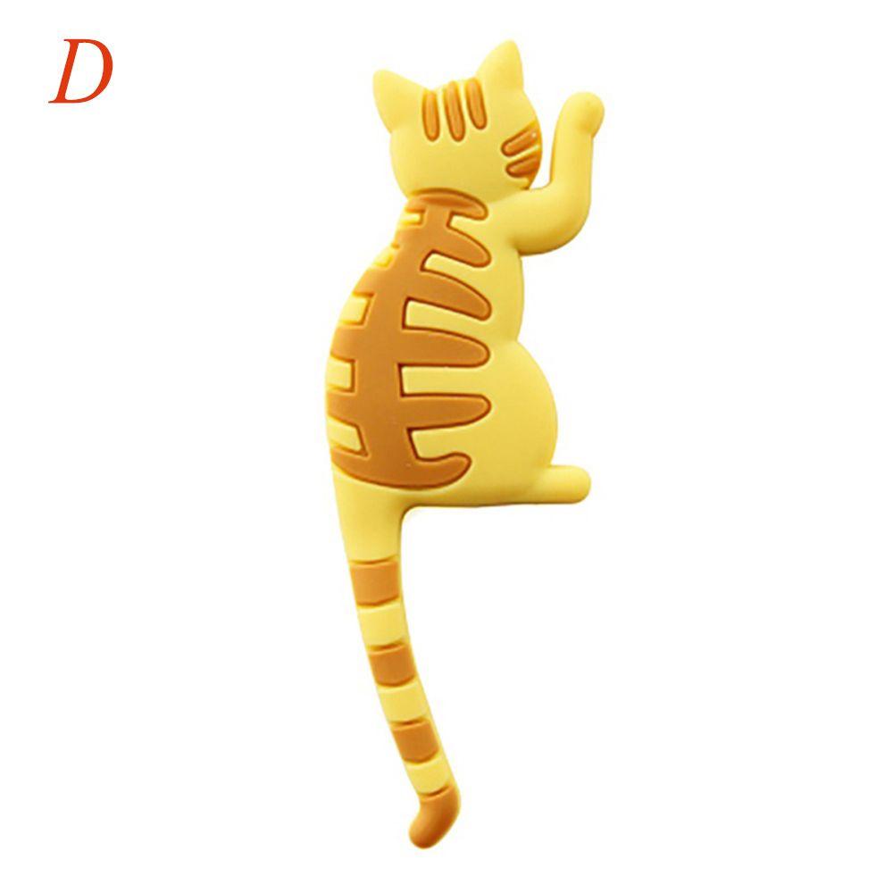 Universal Lovely Cartoon Hooks Cat Fridge Magnet Refrigerator Sticker