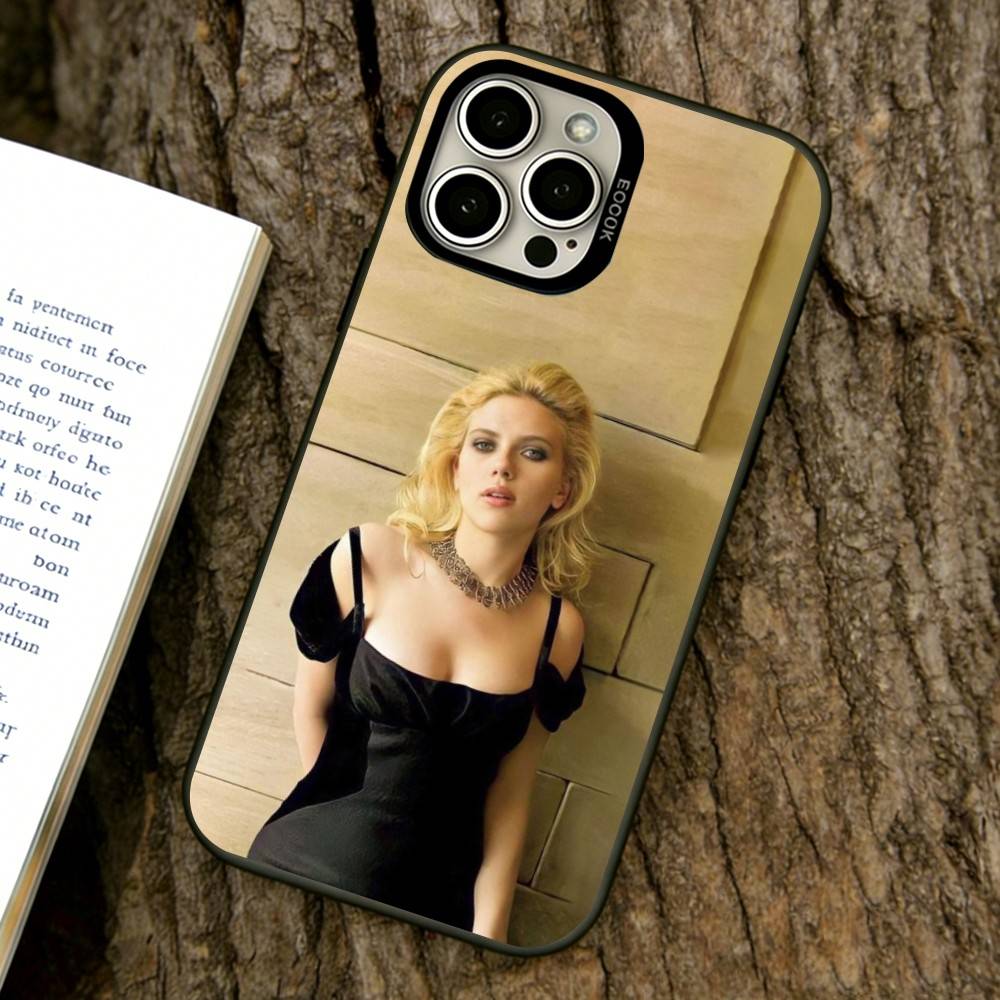 

Scarlett Johansson Phone Case For iPhone 17,16,15,14,13,12,11 Plus,Pro Max,XS,Colorful Silver Phone case Funda Cover iPhone16Pro
