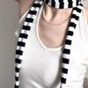 1PC Fashion Accessories Breathable Scarf Cool Thin Scarf Warm Long Scarf Comfortable Striped Design Y2K 180x4cm