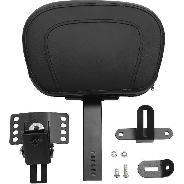 

XMT-MOTO Adjustable Stitched Driver Backrest For Harley Touring 1997-later touring and trike model with One-Piece Slotted Seats