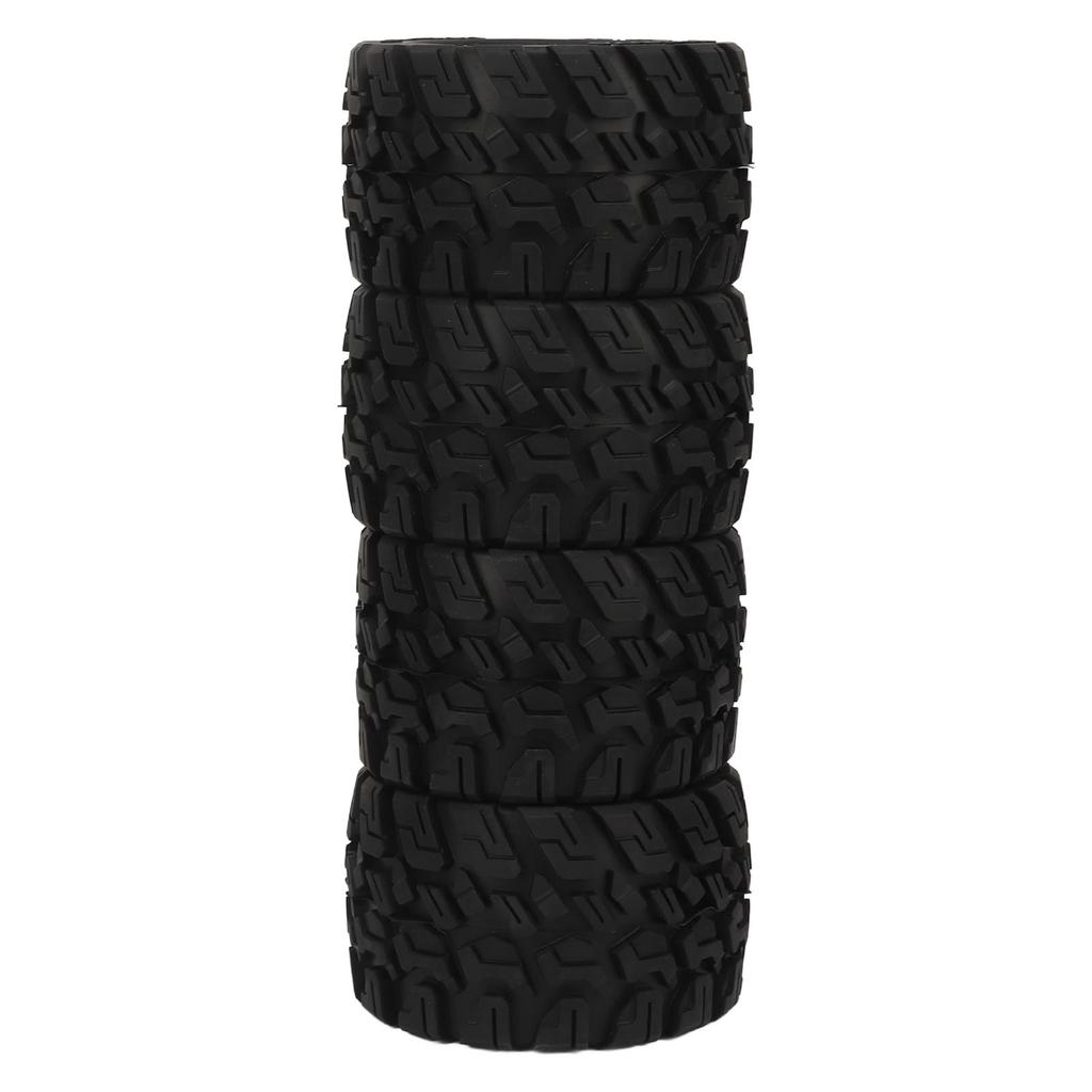 4 buc Roți și Anvelope RC Textură Inegală Aderență Puternică Îngroșate Ponderate de Rezervă Anvelope RC din Cauciuc pentru Mașini RC 1/8 1/10