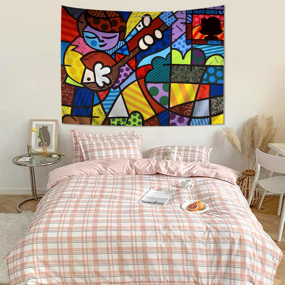 Britto Anime Tapestry Art Science Fiction Room Home Decor Wall Art Decor