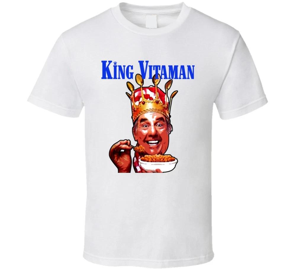 King Vitaunisex Cereal Box Funny Joke Crown Retro T Shirt S