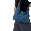 New Trendy Denim Canvas Women's Bag Personality Street Tassel Large Capacity Casual Tote Bag Shoulder Bag ARI
