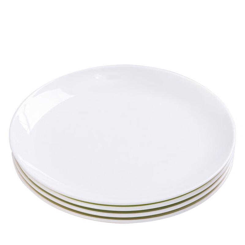 Danshi Zhiyuan Jingdezhen Pure White Moonlight Bone China Plates