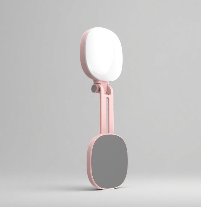 Portable Magnetic Makeup Mirror Light: Foldable Selfie Beauty Lamp