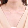 Goods Petal Necklace Platinum Pt850 [Happy Shop] Chain, 40cm, 1.2mm Wide,