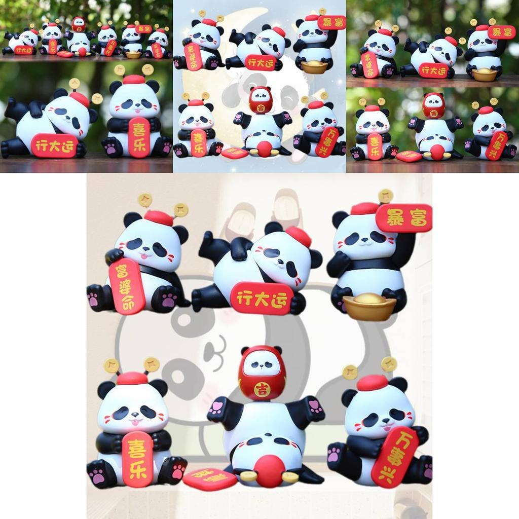 Creative Pvc Panda Figurine From New Trendy Collection Perfect For Room Decoration And Cake Display Gifts