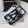 Plating 3D Hollow Out Flame Silicone Case For iPhone 17 Air 16 15 14 13 12 11 Pro Max Plus Heat Dissipation Soft Bumper Cover