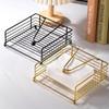 Nordic Wrought Iron Paper Towel & Napkin Holder for Café, Hotel, or Restaurant - Square Design In Stock