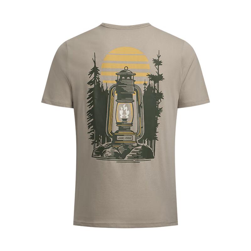 Under Armour Outdoor SS25 Fuel Comfortable Loose Short Sleeve T-Shirt Men Tops Khaki 1390225-299