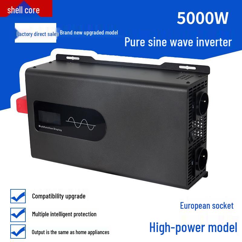 European Standard Pure Sine Wave Inverter, 12V-96V to 110V 60Hz, 500W-5000W Household Use
