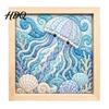 Japanese Fabric Craft No-Sew Art Kit DIY Mosaic Kits for Adults Beginners Quilted Wall Intricate with Frame & Tools Kits Gifts Housewarming