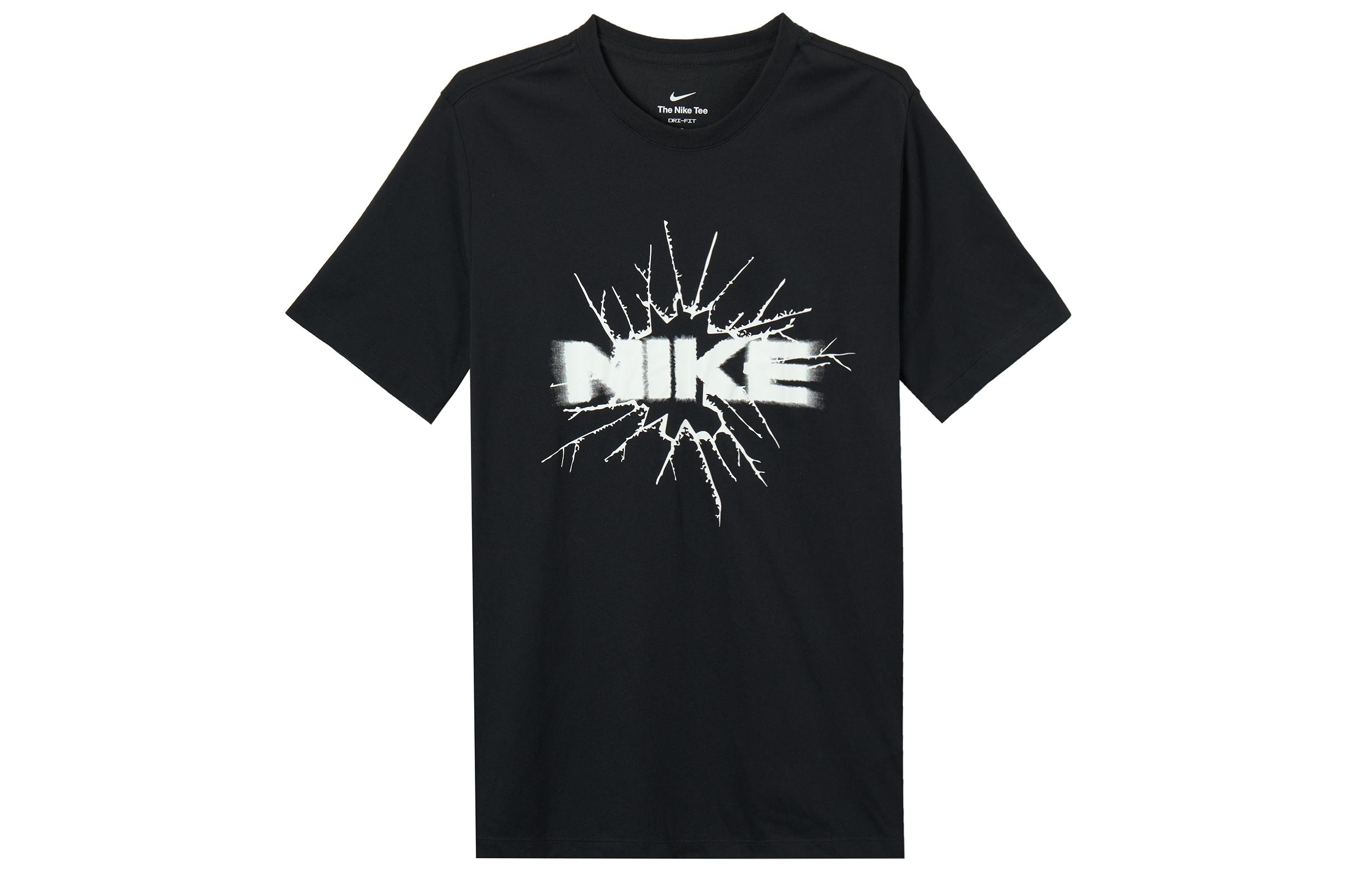 

Nike T Shirts Men s Black Crew Neck Moderate Straight Fit FJ2303-010 M