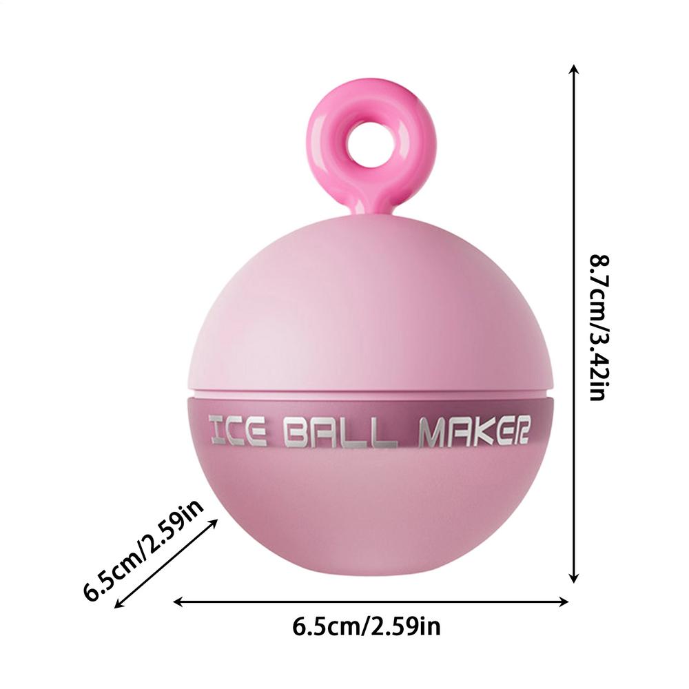Ice Ball Mold 4 Piece Silicone Reusable Easy Release 6.5cm Round Ice Cubes Mold For Whiskey Cocktail Coffee Beer Cold Drinks