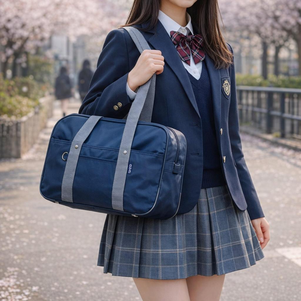 School Popular Among High School and Junior High School Boston Bag Key Holder Shoulder Bag, Girls. Style, Self-standing, Mini, Multi-functional
