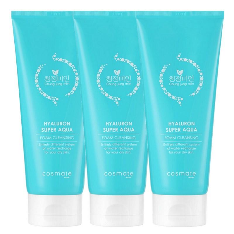 Hyaluronic Super Aqua Foam Cleansing 200g X 3 Pcs, 1 Pcs