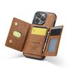2 In 1 Detachable Magnetic Cards Solt Wallet Leather Case For iPhone 16 Pro Max 15 Plus 14 13 12 For Magsafe Wireless Charging
